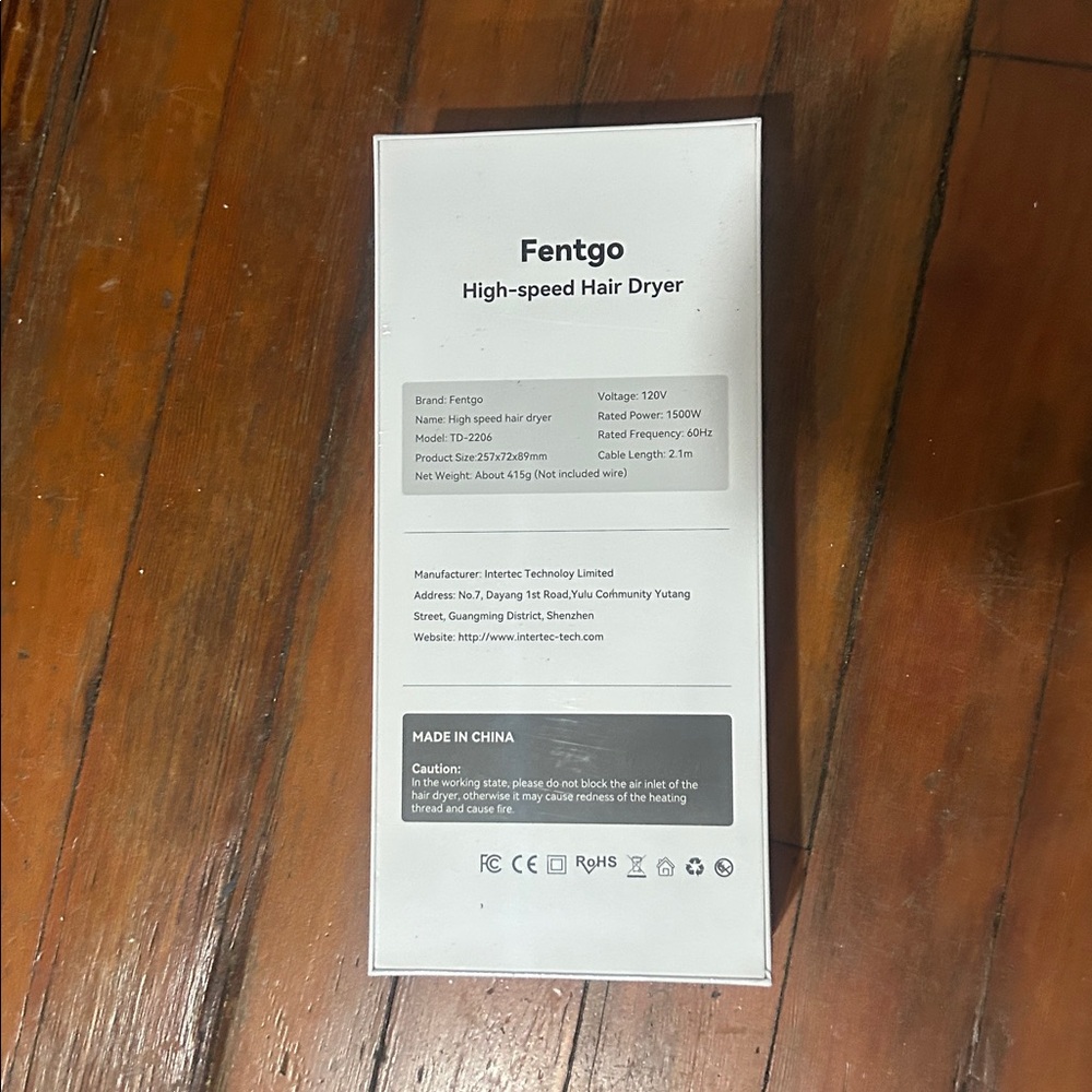 Fentigo High-Speed Hair Dryer - Picture 2 of 4